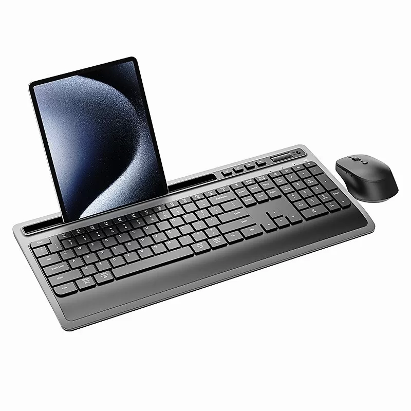 INF 2.4G Trådlöst tangentbord och mus-combo med volymkontroll och ergonomisk design