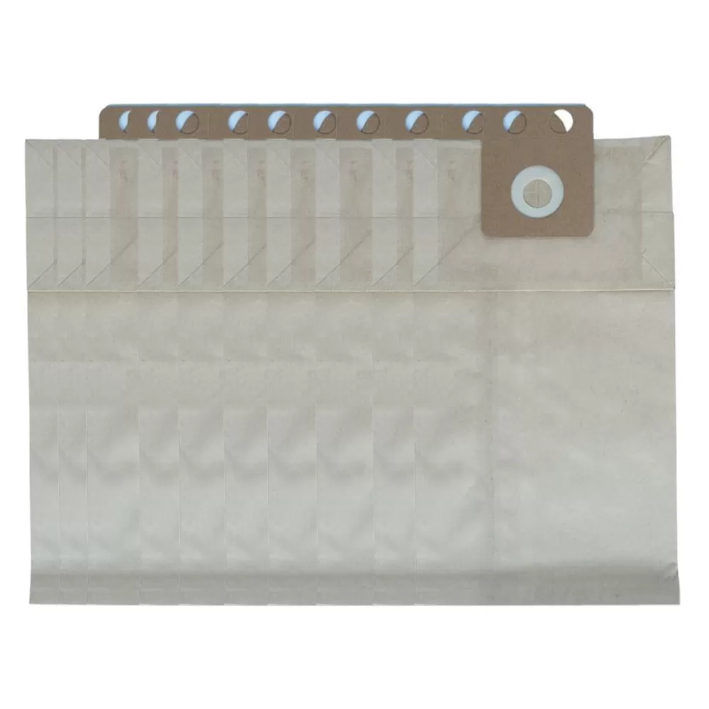INF 10-pack ljusbruna dammsugarpåsar i mikrofiberpapper kompatibla med Nilfisk Advance VP300/GD 1010-serien