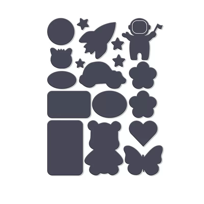 INF Självhäftande lagningslappar för dunjackor - 10 st för klädreparation Mörkgrå