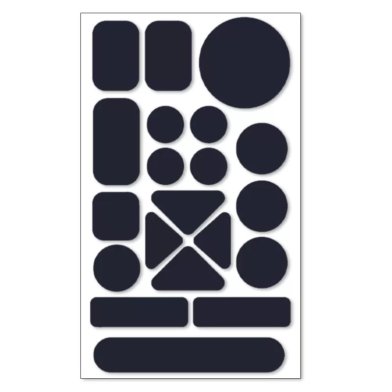 INF Självhäftande Reparationslappar för Dunjackor - 10 st Vattentätt Nylon Reparationskit för Kläder Marinblå