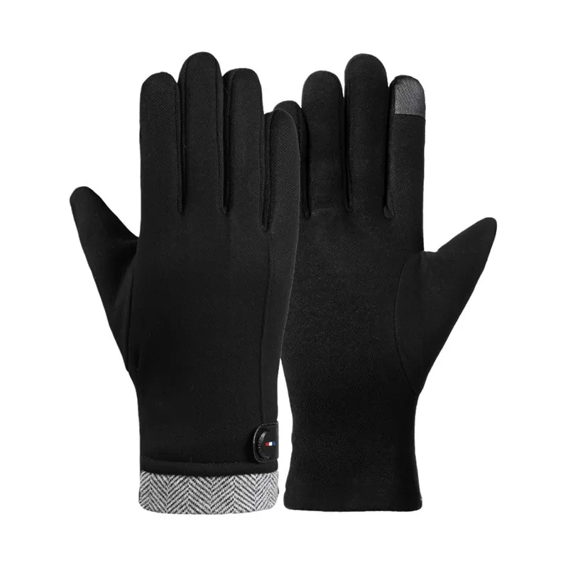 INF Vintercykelhandskar för män - Pekskärm, vindtäta, termiska och fleecefodrade