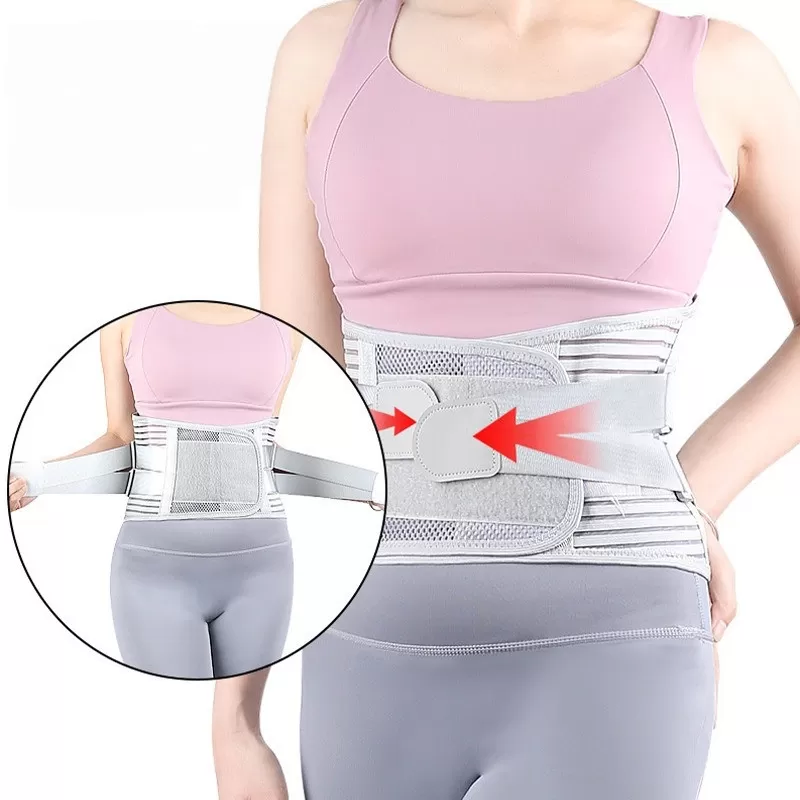 INF Andningsbart ländryggsstöd för alla årstider med bionisk ryggstålplatta XL