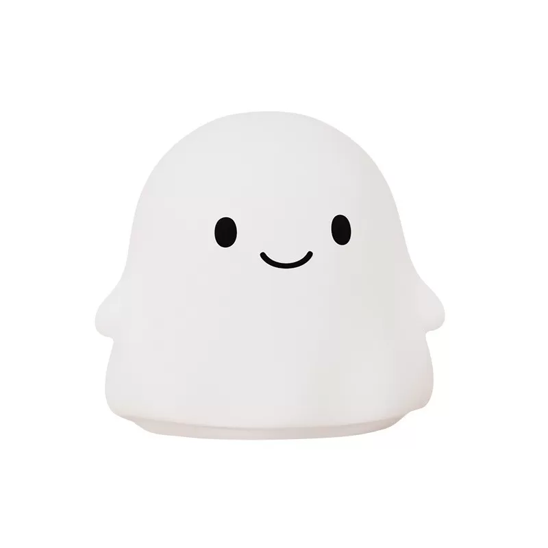 INF Spöke Multicolor Nattlampa - Mjuk Silikon Touch, Uppladdningsbar, Timerfunktion