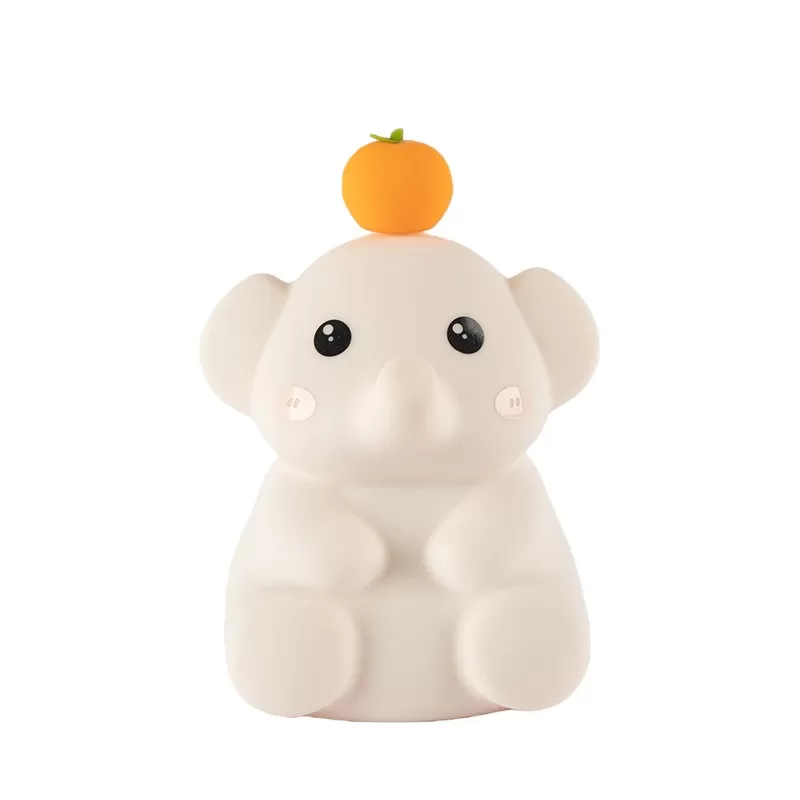 INF Rosa Elefant Nattlampa - Mjuk Touch, Varmt Sken, Justerbar Ljusstyrka