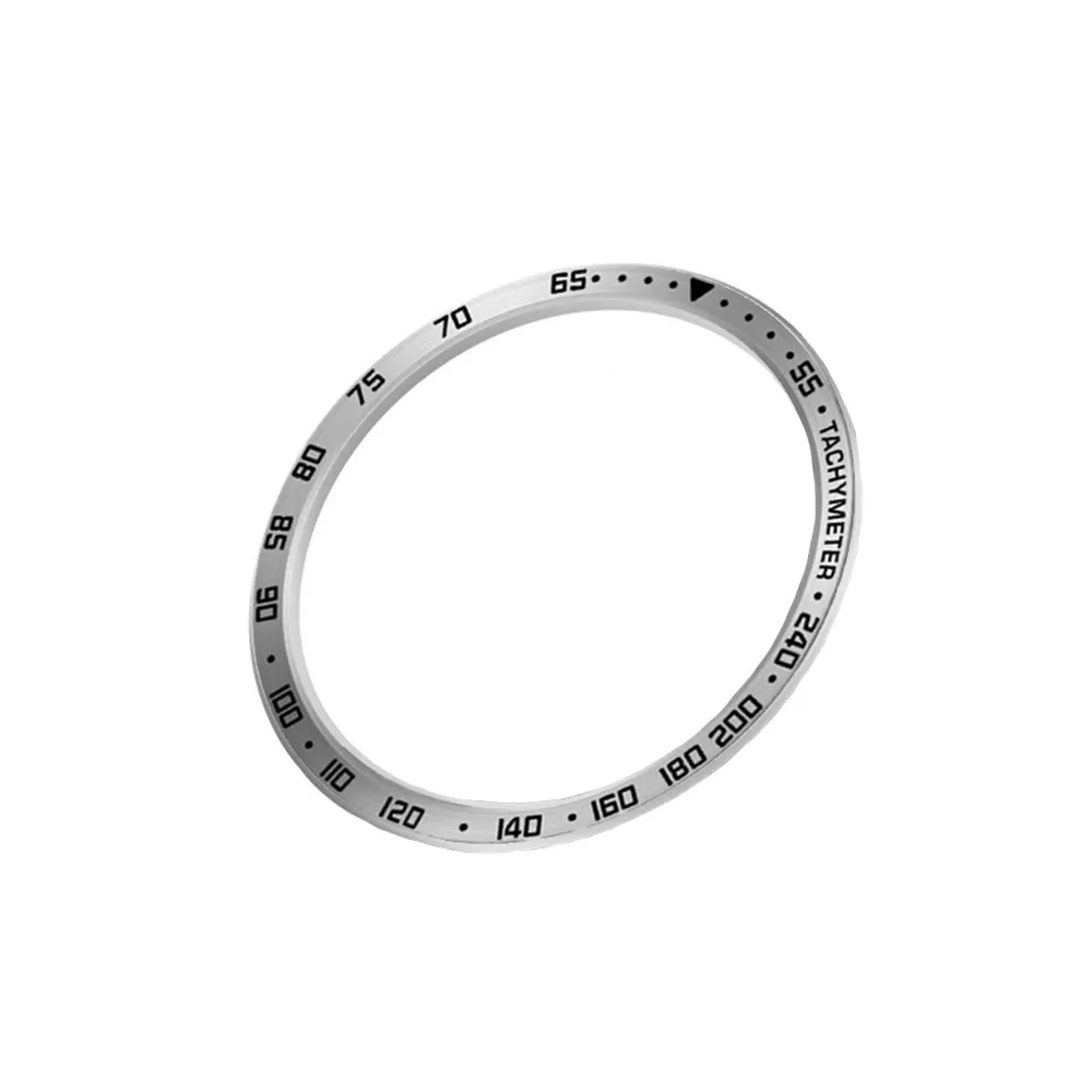INF Rostfritt stål Bezel Ring Kompatibelt med Samsung Galaxy Watch8 Classic 46mm - Styla Din Smartklocka Svart+Sliver