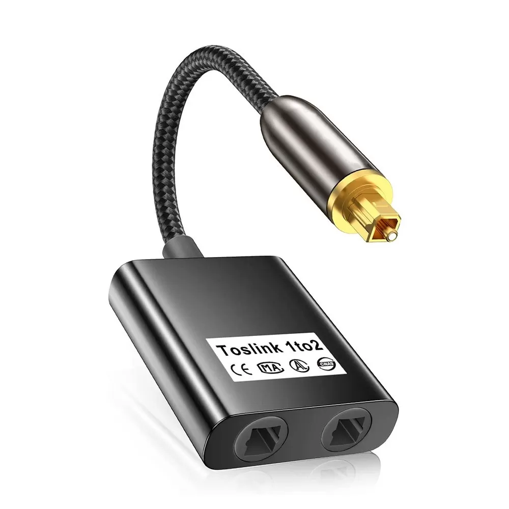 INF 0.25m Audio Fiber Optic Splitter - Dubbel Toslink Adapter