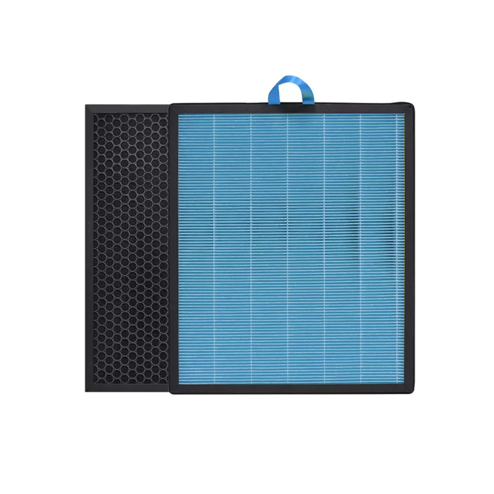 INF 2-pack Ersättningsfilter Kompatibelt med LEVOIT Vital 100S Luftrenare, Aktivt Kol & HEPA-filter Blå