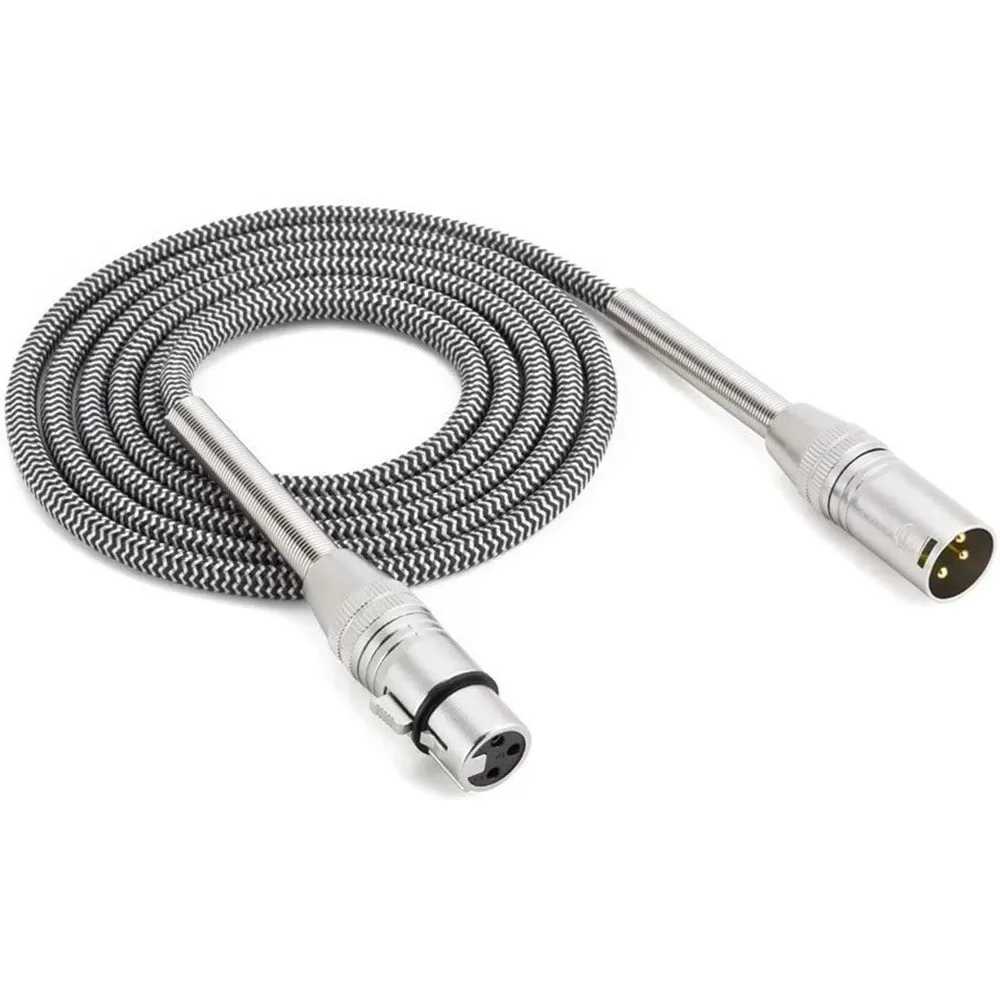 INF Silver XLR Hane till Hona Mikrofonkabel för Mixer Förstärkare Högtalare - 3/5/10M Alternativ 3 m