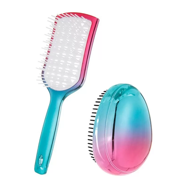 INF Högkvalitativ Fluffig Styling Hårborste Set (2 st) - Utrassling & Skalpmassage