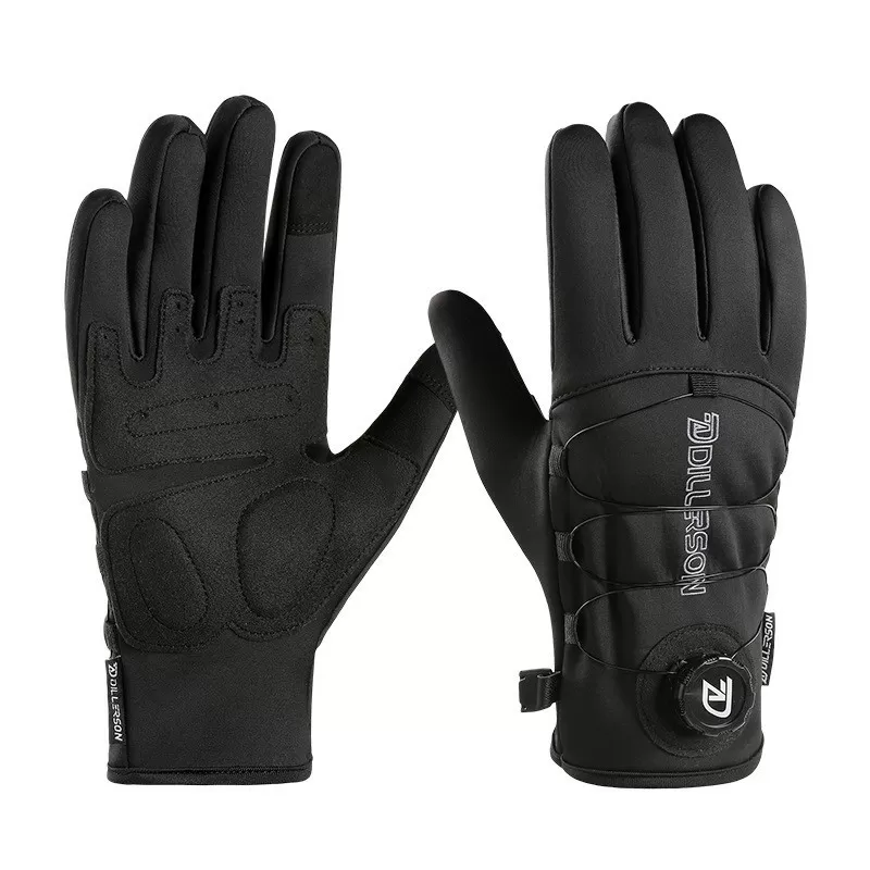 INF Vinter Termiska Förtjockade Motorcykelhandskar för Män - Vindtäta & Vattentäta Handskar XL