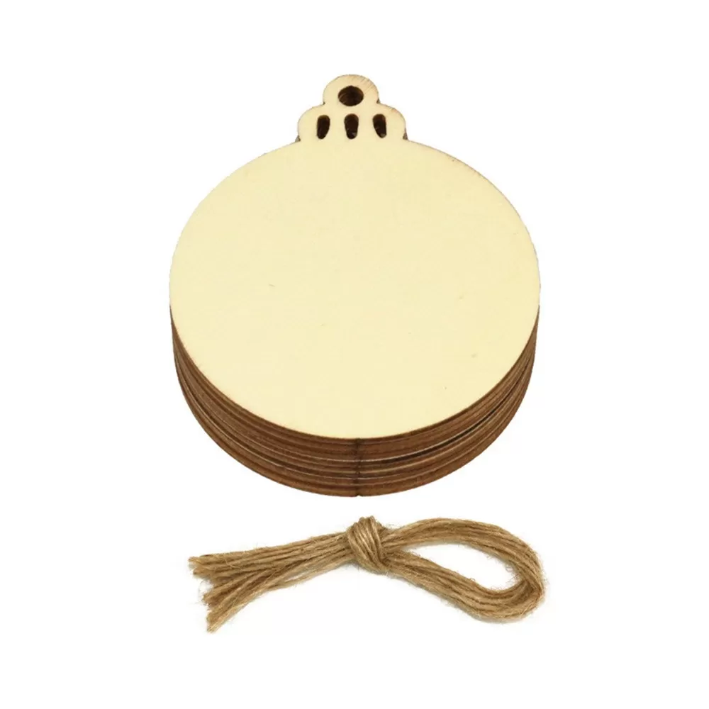 INF Julgranskuleprydnadsset (ca 35g) + 20 färgglada klockor - Trähantverksdekorationer