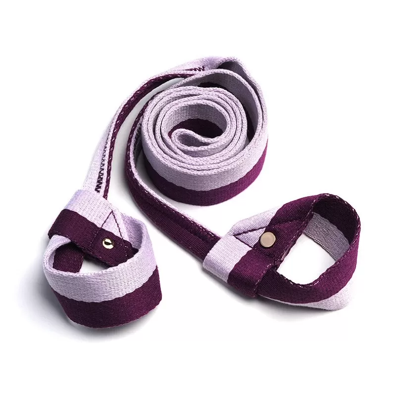 INF Justerbar Yogamatta Rem - Portabel Bärsele för Alla Storlekar av Mattor Lila