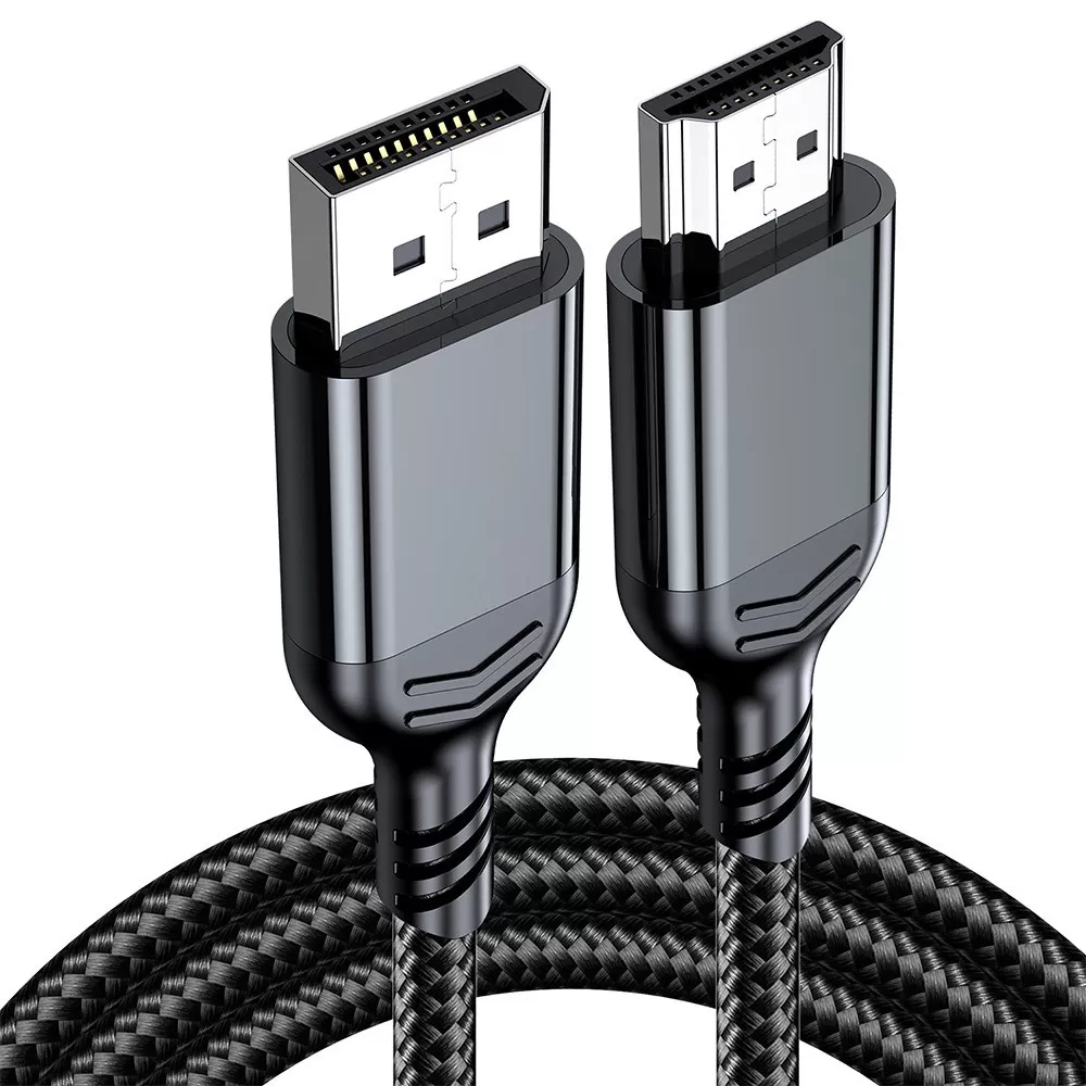 INF 4K 30Hz DisplayPort till HDMI Adapterkabel - Högupplöst Video och Ljudöverföring 1,5 miljoner