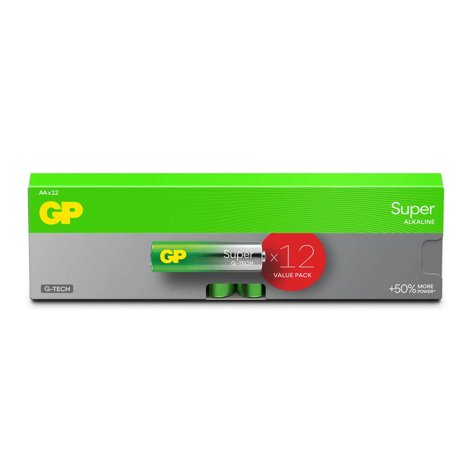 GP Batteri Super Alkaline AA LR6 12-Pack