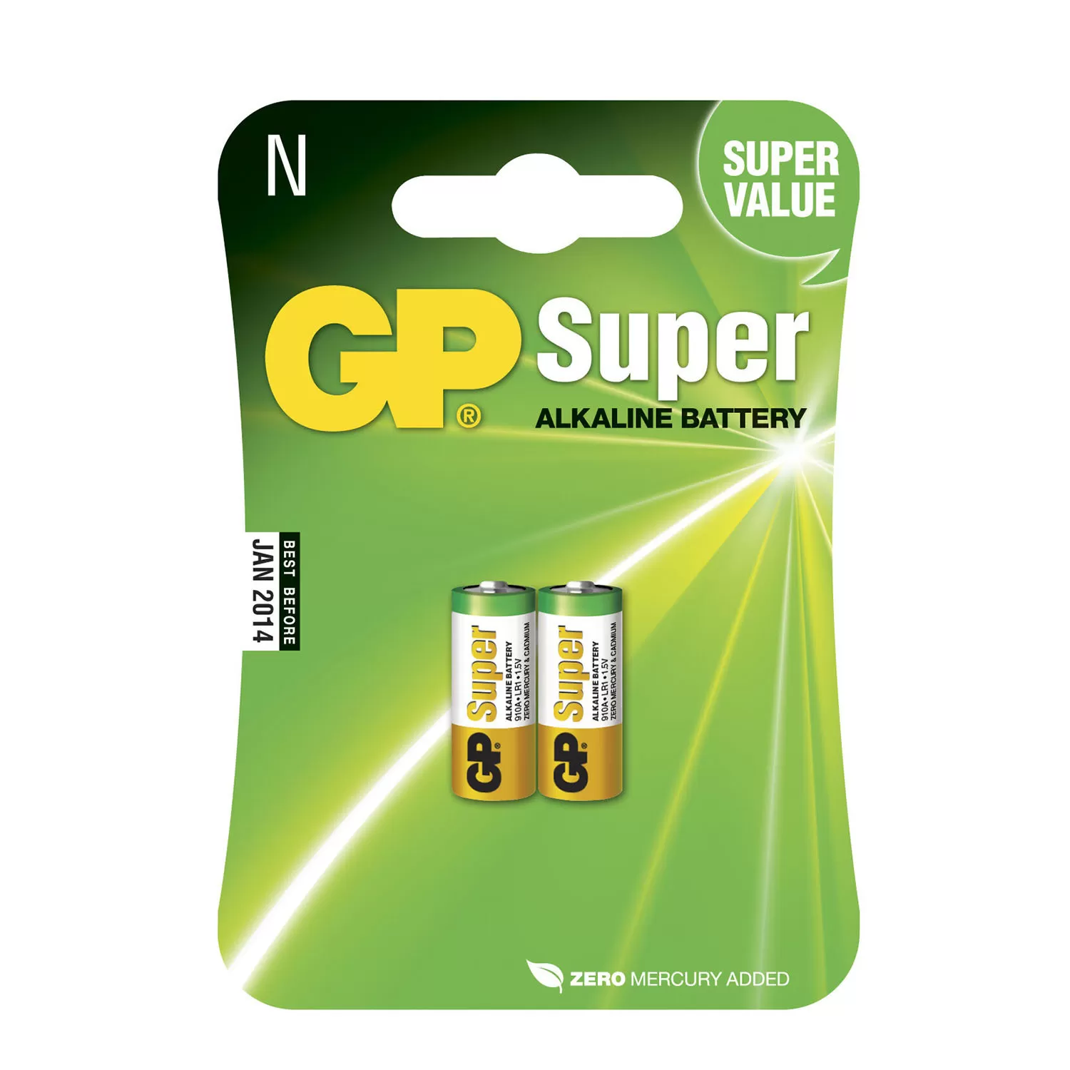 GP Batteri Super Alkaline 910/LR01 2-Pack