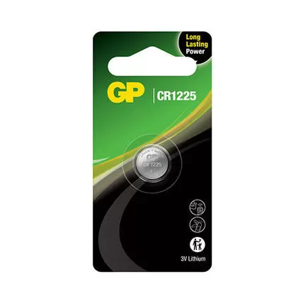 GP Knappcellsbatteri Litium CR1225 1-Pack