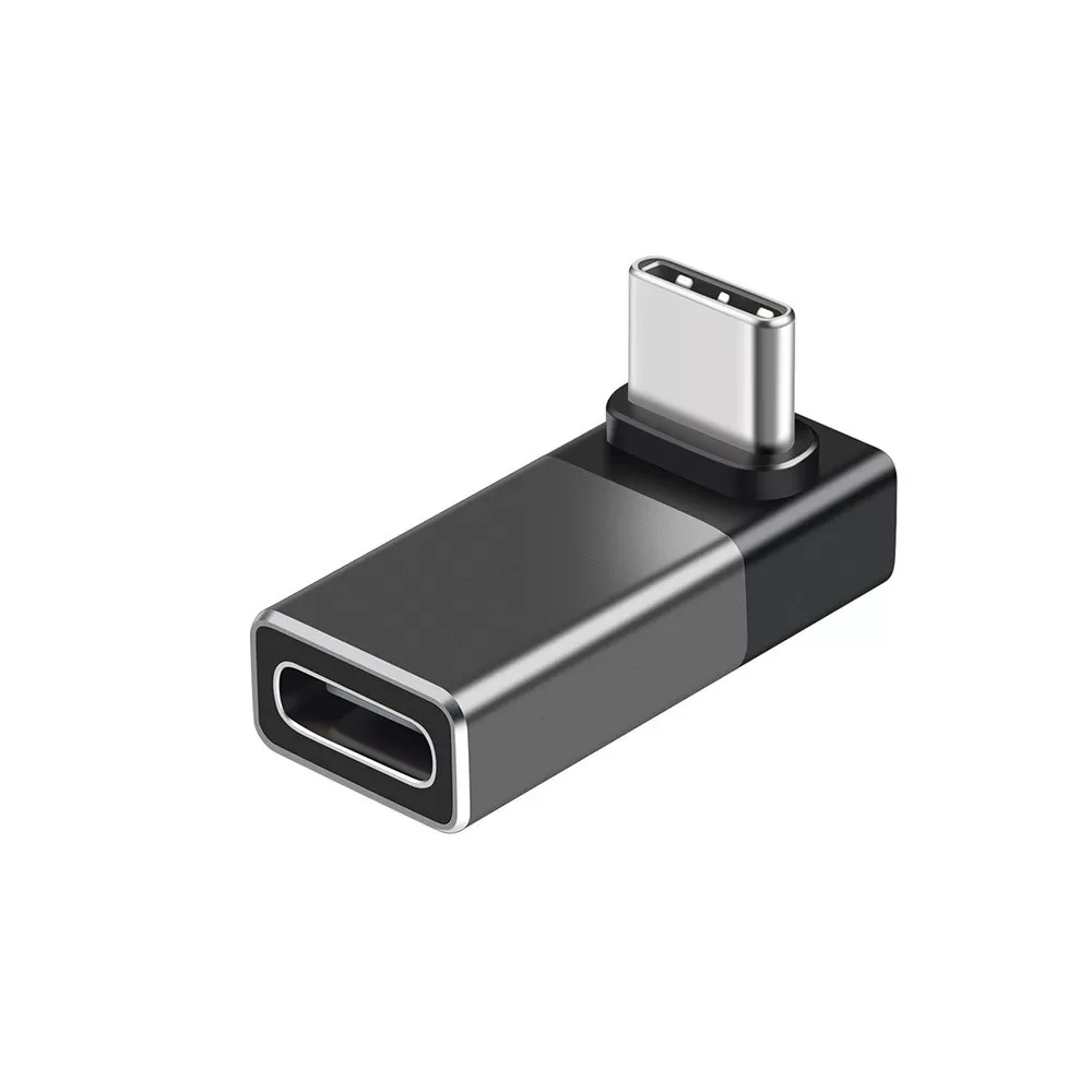 INF USB4 Type-C Hane till Hona Adapter - Rätvinklig Konverterare, Stöder 240W Laddning & 40Gbps Data