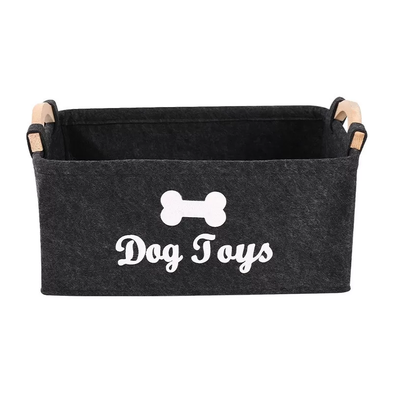 INF Filt Hopfällbar Förvaringskorg - 3mm Tjock, Mörkgrå, Stor Kapacitet Organizer