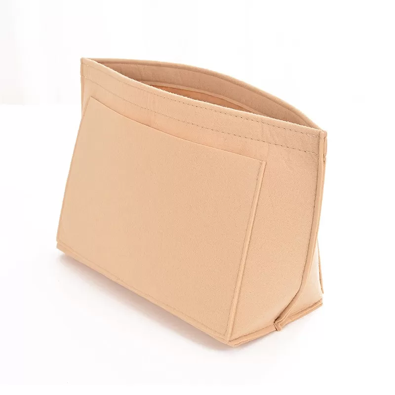 INF Khaki Filt Insats Väska Organizer, Stor Kapacitet Multi-Fack Reseförvaringsväska L