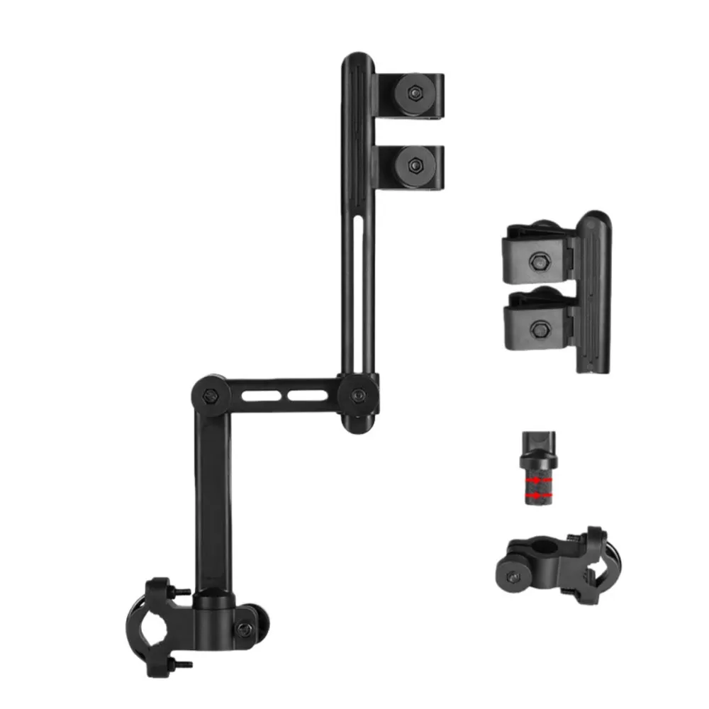 INF Hopfällbar Cykel Paraplyhållare - Justerbart Handsfree Cykelparaplyfäste