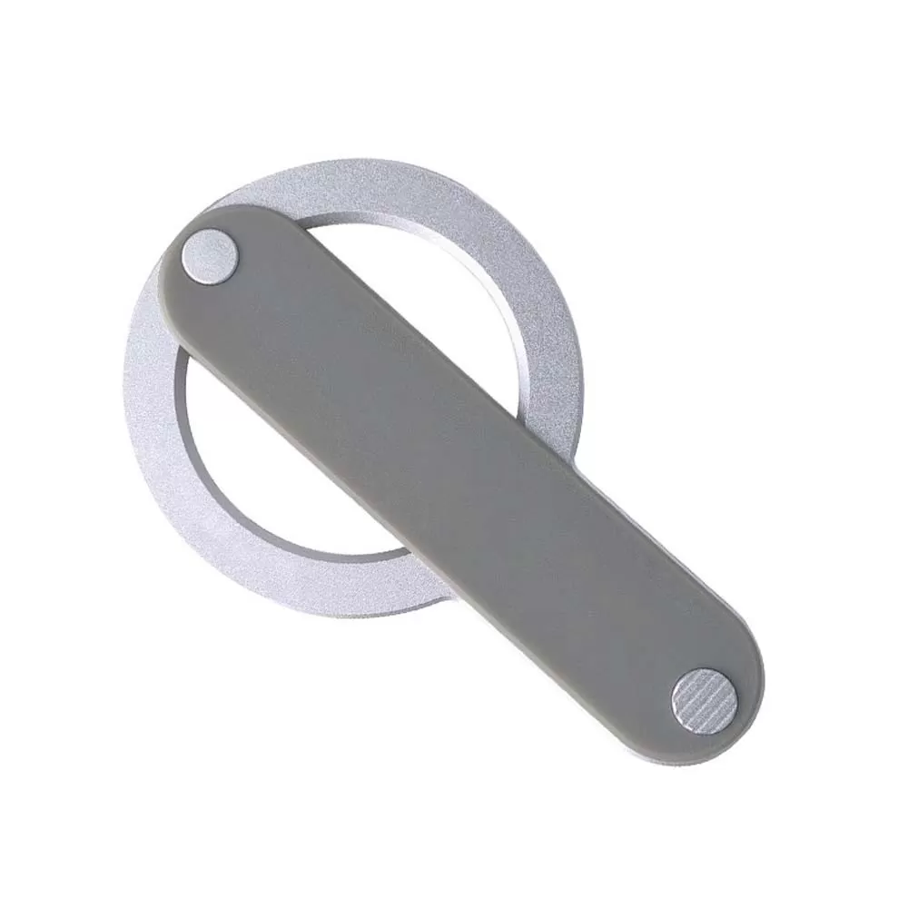 INF Magnetisk Rem Telefonstativ - Aluminiumlegering & TPU - Kompatibelt med Trådlös Laddning Silver