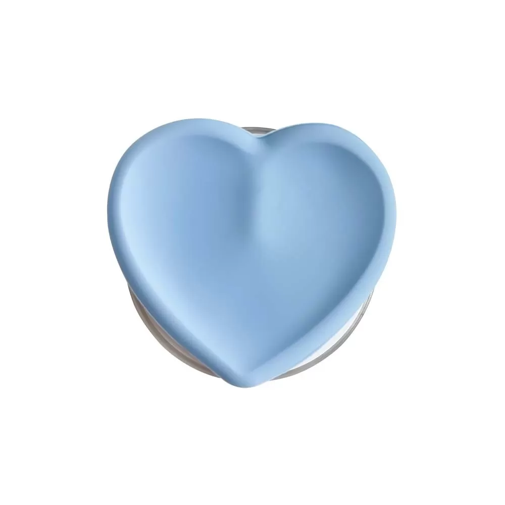 INF Silikon Hjärtformad Magnetisk MagSafe Ställ & Grepp - Expanderbar Mobilhållare Blå