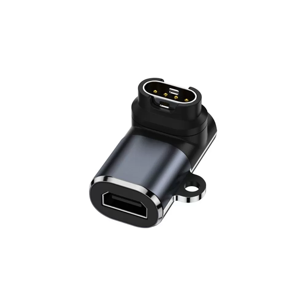 INF Micro USB Hona till Garmin Klocka Vinkeladapter - 2-pack