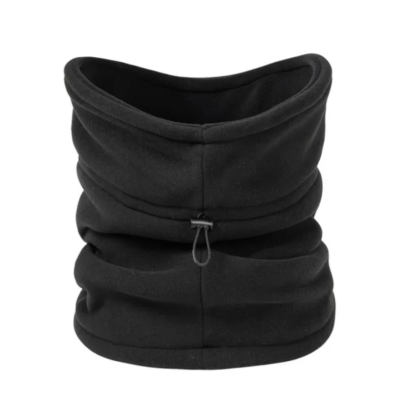 INF Fleece Förtjockad Cykelhalsvärmare - Vinter Vindtät Termisk Ansiktsmask Svart