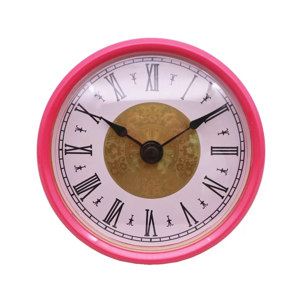 INF Rosa Ram Svart Romersk Sifferklocka Urverk - HR1688 Quartz Klockinsats Guld