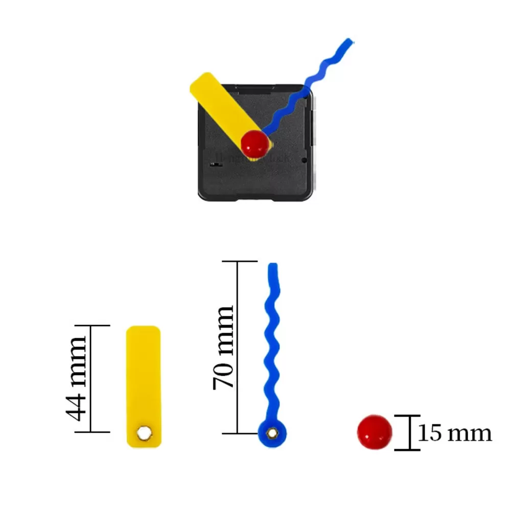INF Tyst klockmekanism med visare - DIY klockreparationsdelar 22 mm