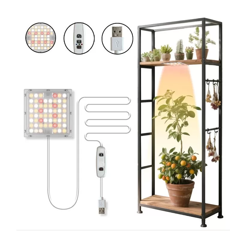 INF LED Växtlampa Taklampa - Fullspektrum Solljus med Timerfunktion