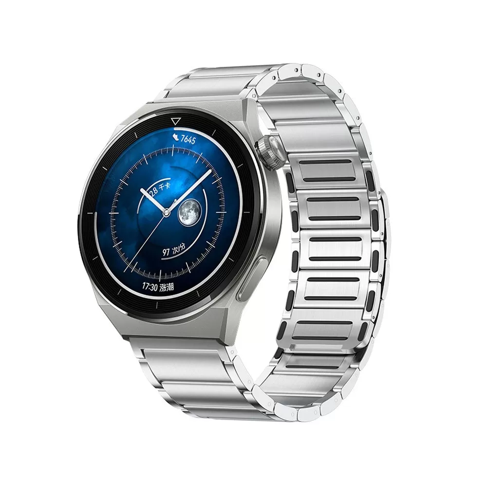 INF Rostfritt stål magnetiskt klockarmband kompatibelt med Huawei GT3 Pro Silver 20 mm
