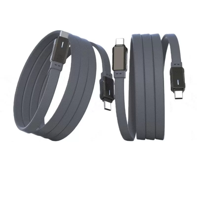 INF C-C Snabbladdningsdatakabel: Silikon & Zinklegering, Stöder PD Snabbladdning