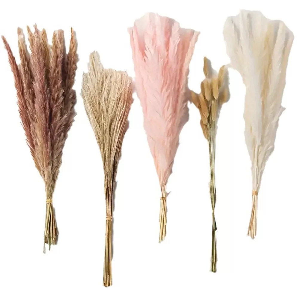 INF Torkad blombukett - 40 stjälkar/knippe - Naturlig heminredning blomsterarrangemang