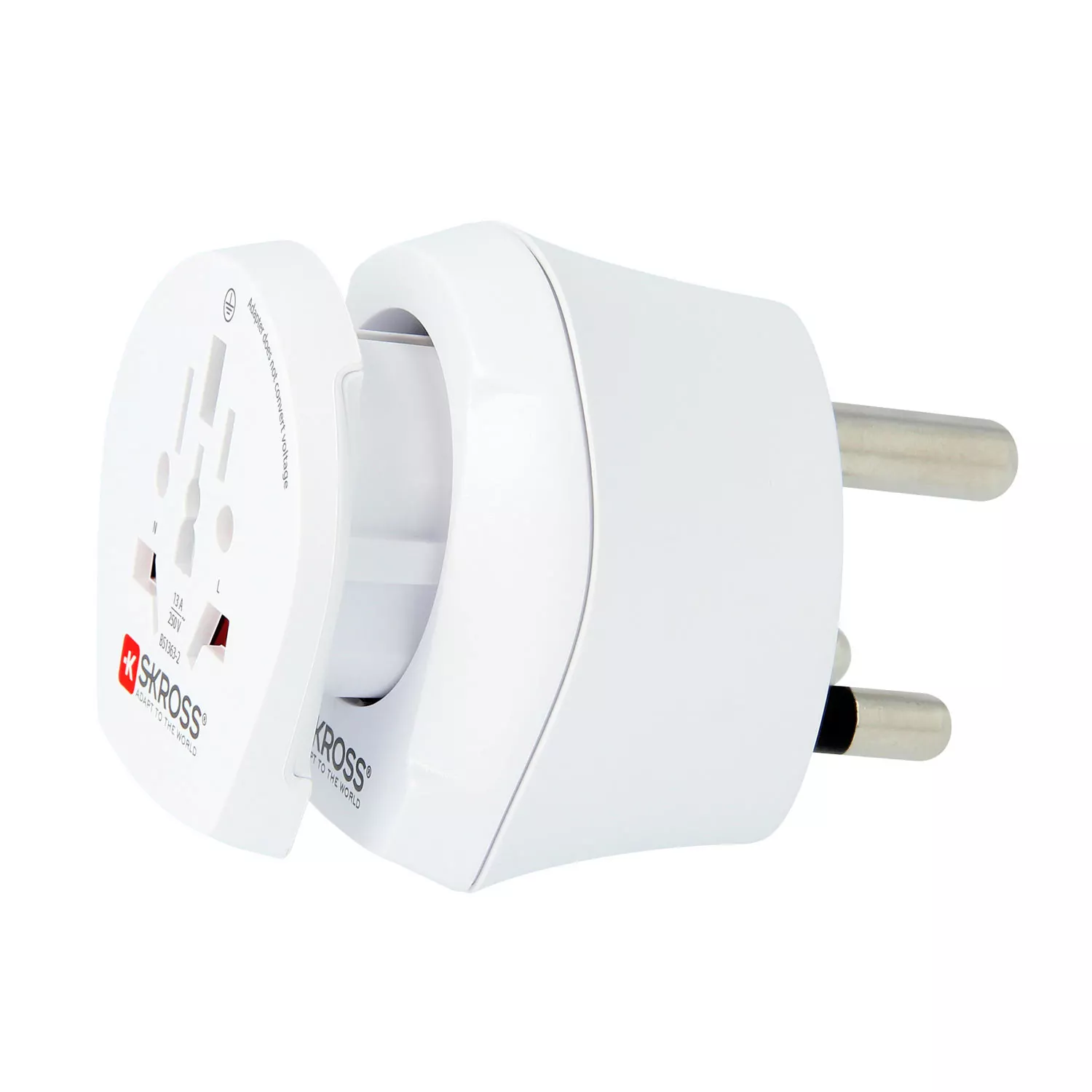SKROSS Reseadapter Combo Världen till Sydafrika + Europa Jordad