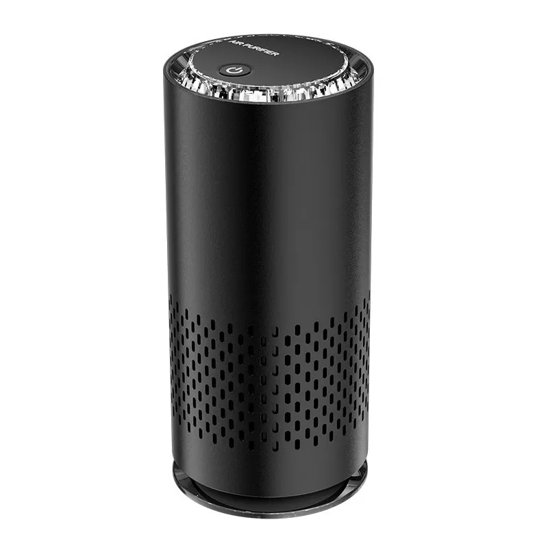 INF Uppladdningsbar Luftrenare för Bil: Portabel Jonisator för Frisk Luft Svart