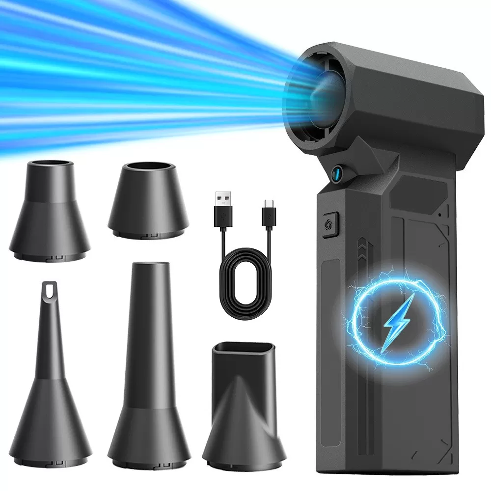 INF Portabel Handhållen Luftdammblåsare - Kraftfull Turbofläkt för Djuprengöring