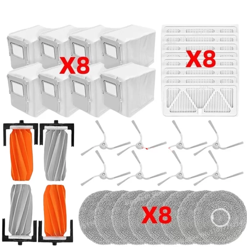 INF 34-delars ersättningskit kompatibelt med DJI ROMO robotdammsugare tillbehör
