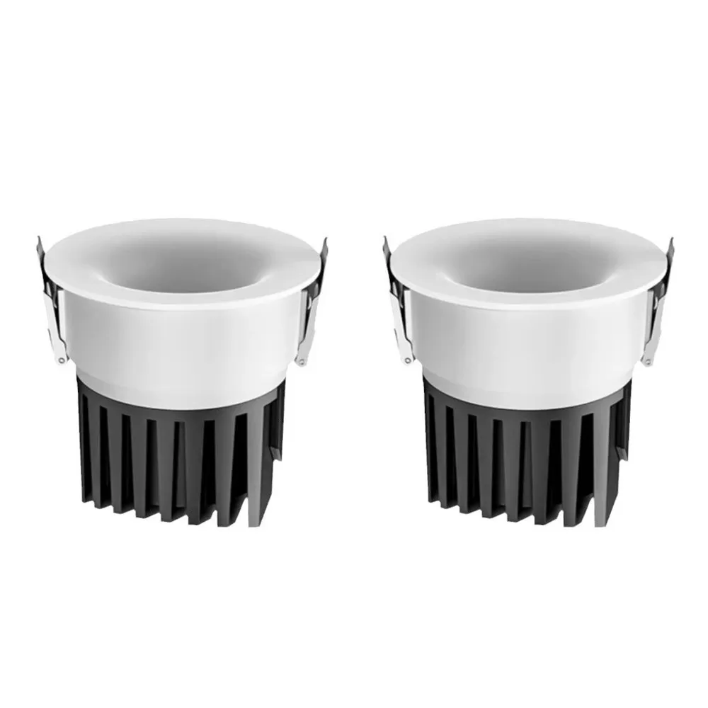 INF 2-pack 7W LED Infällda Downlights, 4000K, 75mm Utskärning, Anti-Bländning