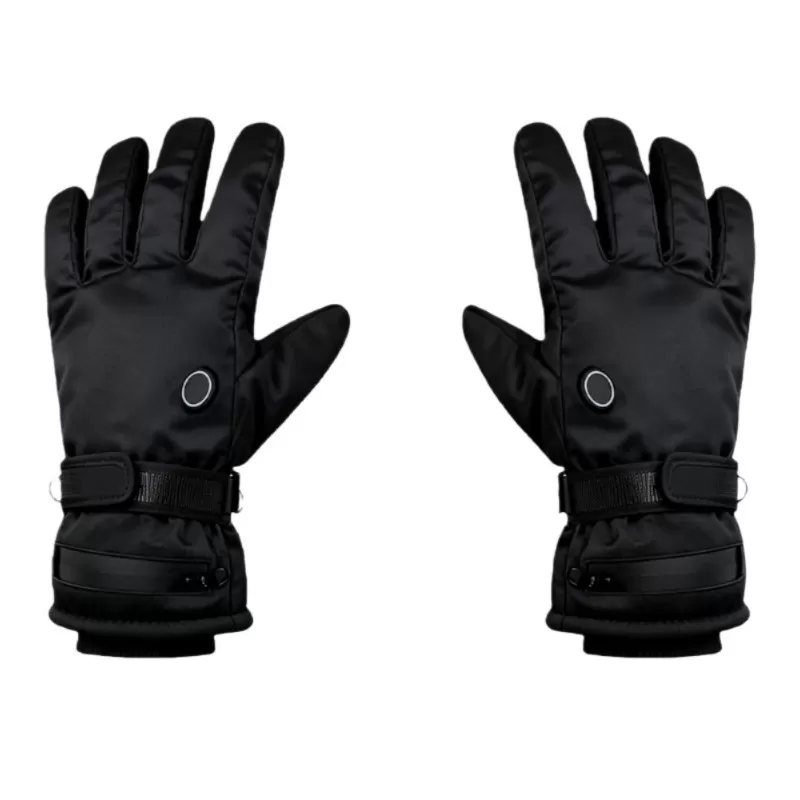 INF Uppladdningsbara Uppvärmda Pekskärmshandskar för Vinteraktiviteter (4-8 timmars batteritid) Svart