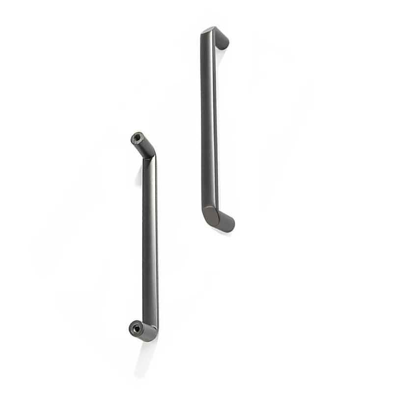 INF Minimalistiska Skåpdörrhandtag 2-Pack - Zinklegering, Mörkgrå