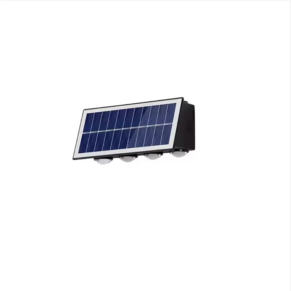 INF WL19-4LED Konvex Lins RGB Solcellsvägglampa - Utomhus Trädgård & Landskapsbelysning