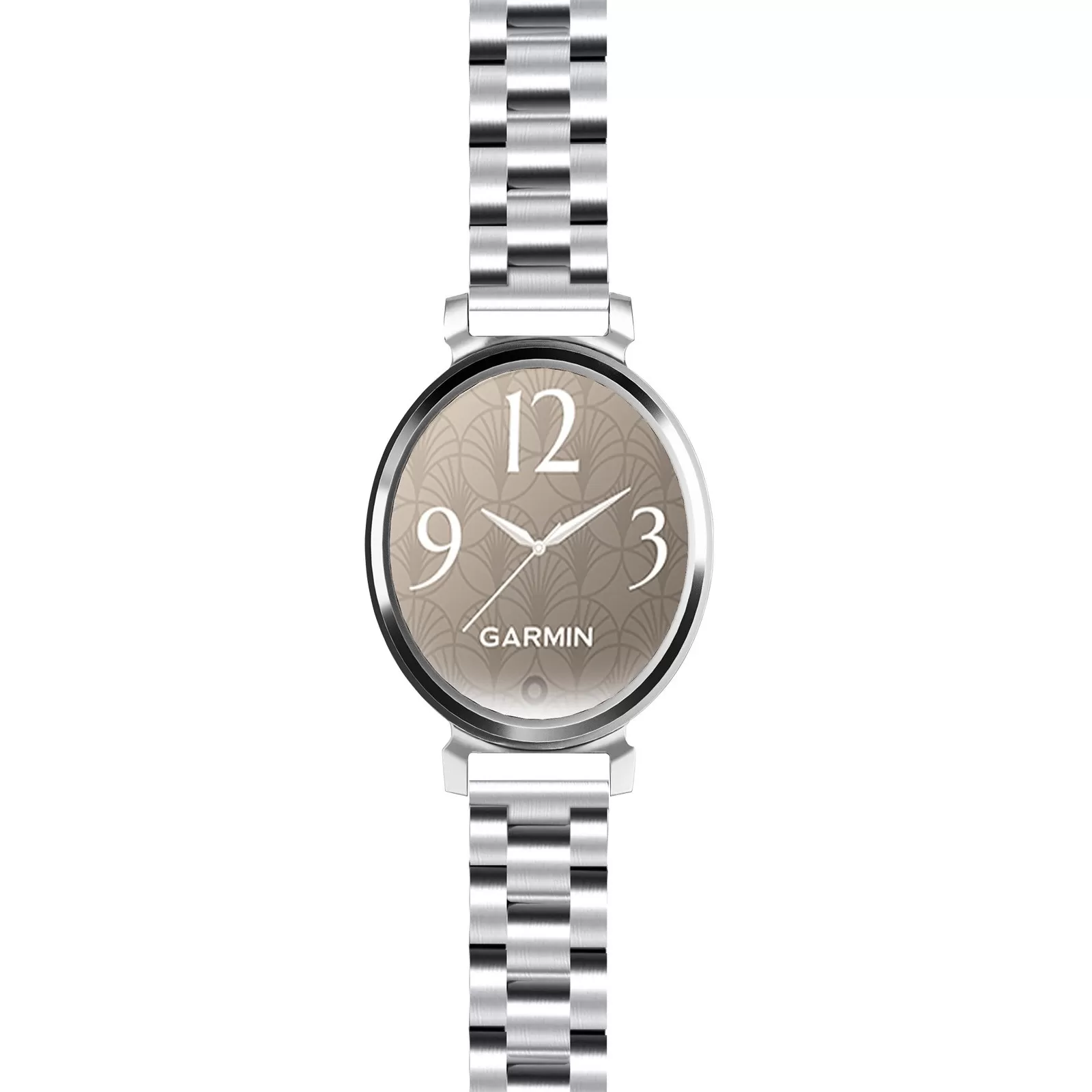 INF Rostfritt stål tre-pärlarmband kompatibelt med Garmin Lily 2 - 14mm Silver