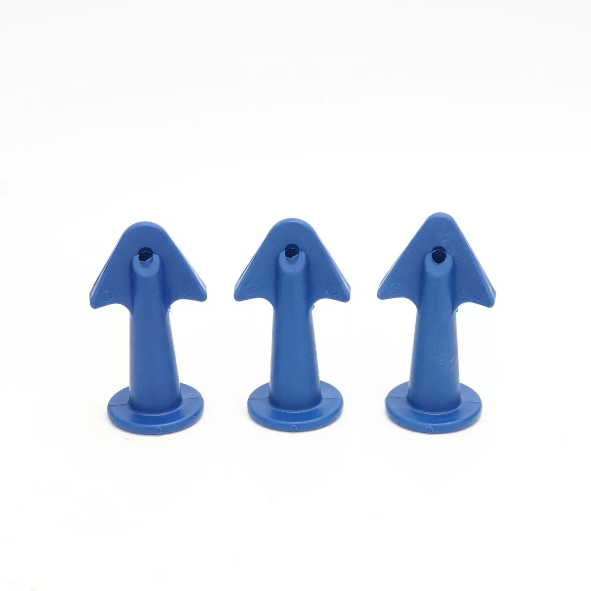 INF 3 st Fogmunstycke Tätningsmedel Avslutningsverktygssats, Plastfogpistol Munstycksapplikator Blå