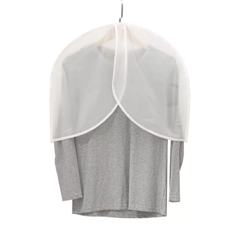 INF Set med 10 PEVA Halvkropps Klädskydd - Garderobsskydd för Kläder L