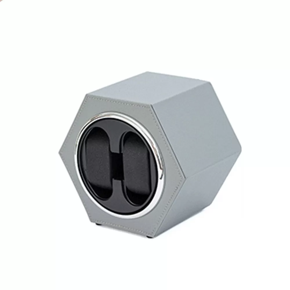 INF Hexagonal Automatisk Klockuppdragare för 2 Klockor med USB-C Ström Grå