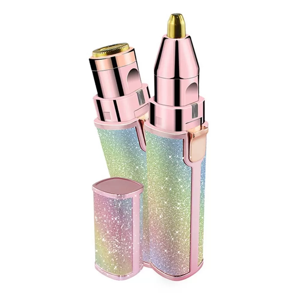 INF 2-i-1 Regnbågs Hårborttagare för Kvinnor - Batteridriven (Batterier Ingår Ej)