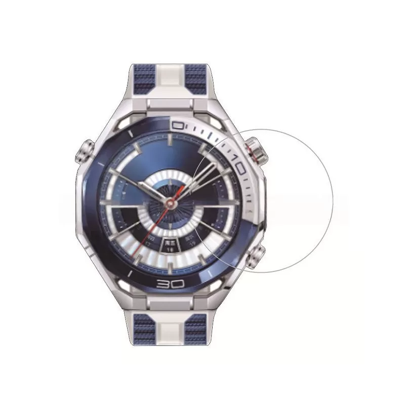 INF HD Härdat Glasskärmskydd med Böjd Kant (3-Pack) kompatibelt med Huawei Watch Ultimate 2