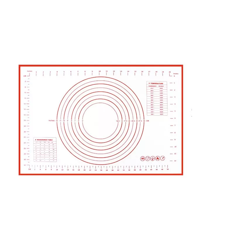 INF Silikon Bakmatta 40x30cm (2-pack) - Non-Stick, Tjock, med Mått