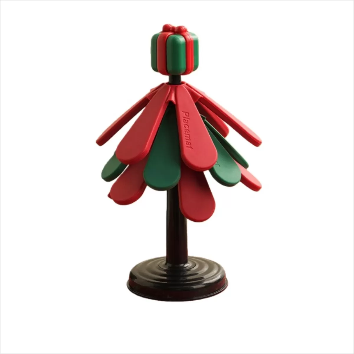 INF Julgrans Värmeplatta: Isolerande Underlägg i Silikon, Högtemperaturbeständig, Halkfri, Bordsdekoration